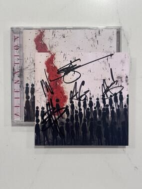 Three Days Grace SIGNED Alienation CD AUTOGRAPHED #9